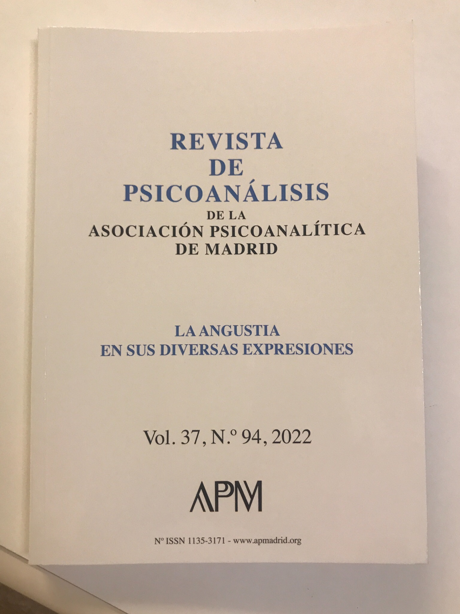 La Angustia en sus diversas expresiones, APM